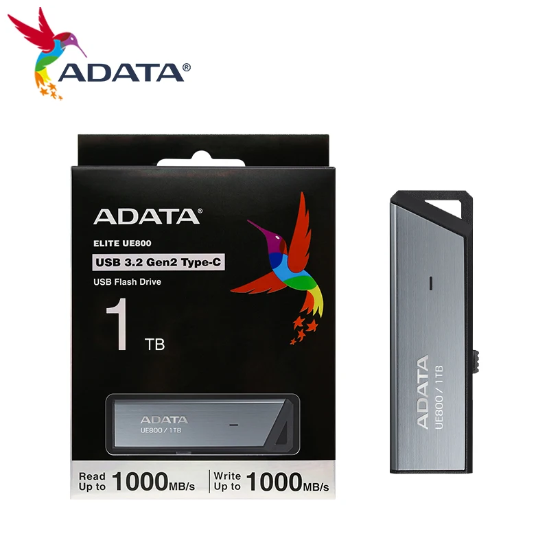 

Original ADATA Pendrive USB 3.2 Gen 2 Type C 1TB 512GB 256GB 128GB USB Flash Drive ELITE UE800 Type-C Up to 1000MB/s For PC