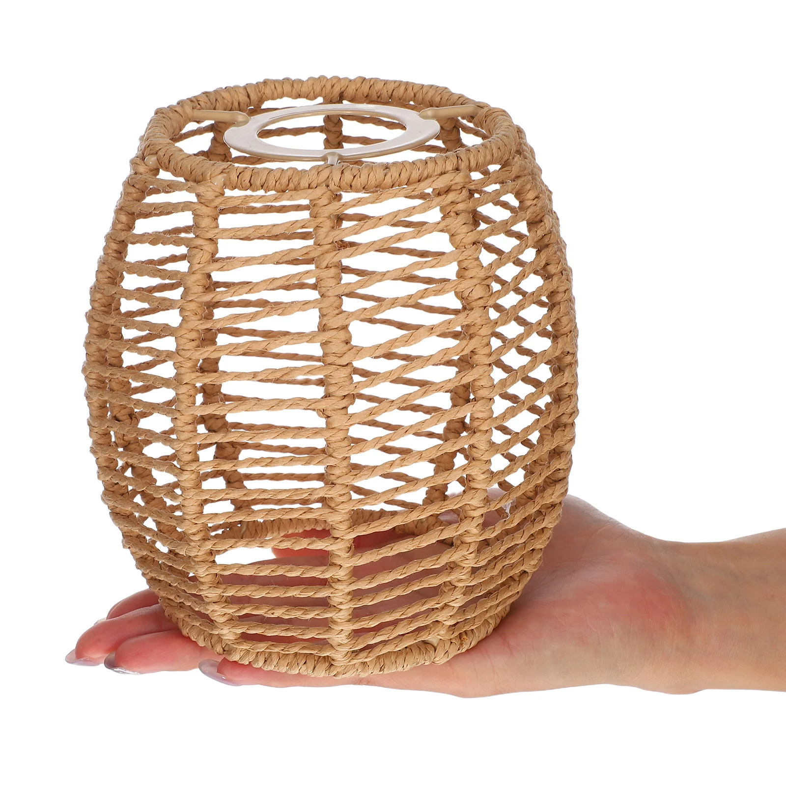 

Handwoven Chandelier Light Shade Pendant Lamp Paper Rope Fixture for Ceiling Lights Decorations Woven Lampshade Home