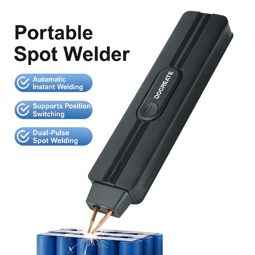 Compact Handheld 18650 Battery Spot Welder DIY Kit DC 5V Portable Handheld 9 Adjustable Power Levels for Electronic DIY Repair