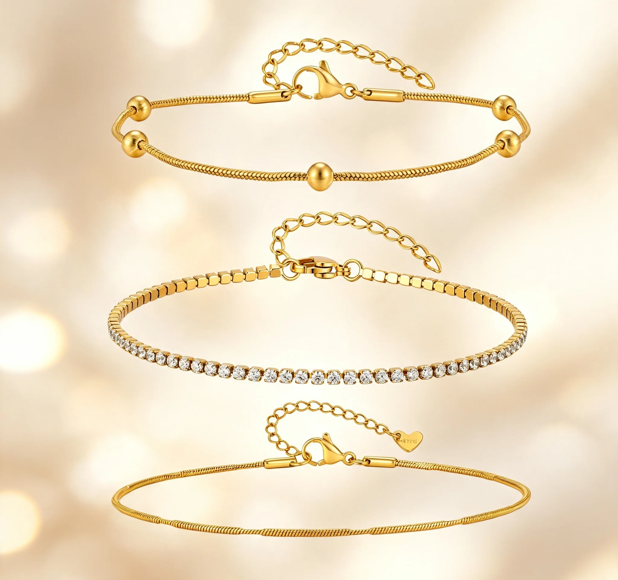 Набор из 3-х браслетов на ногу – обзор и цена Jc Jewelry & Watches Photos
