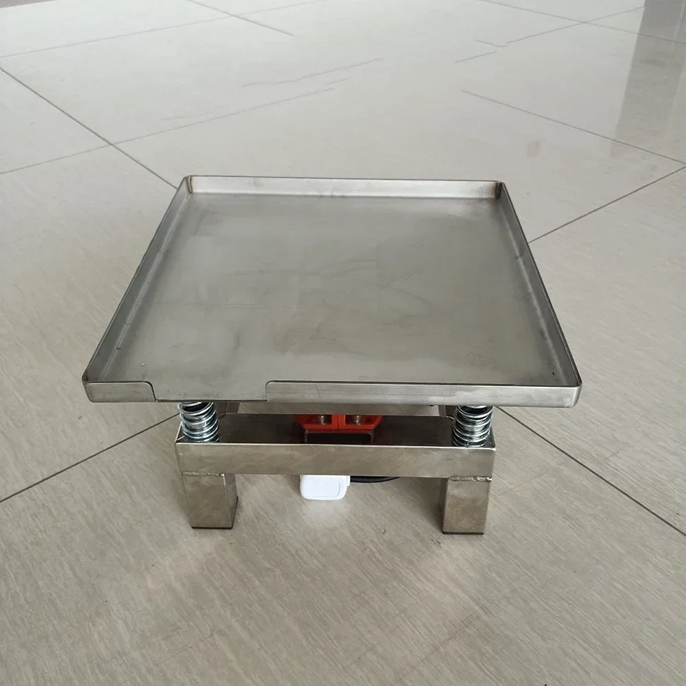 35x35CM Concrete Vibrating Table Vibration Test Bench Test Block Vibration Platform Stainless Steel Mini Vibration Table 220V