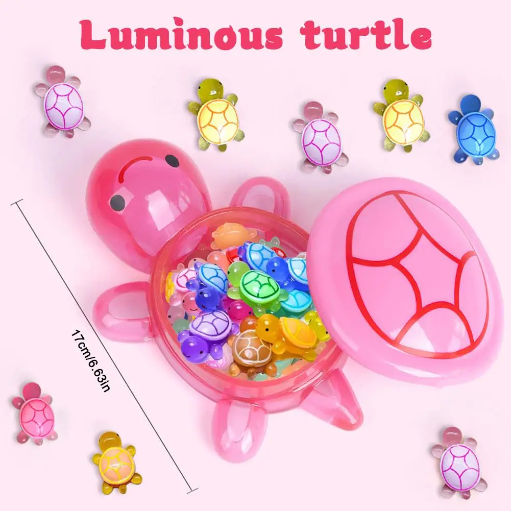 20/50/100pcs Cute Mini Luminous Turtle Ornaments Glowing in The Dark Miniatures Turtles Micro Landscape Garden Home Decor Gift