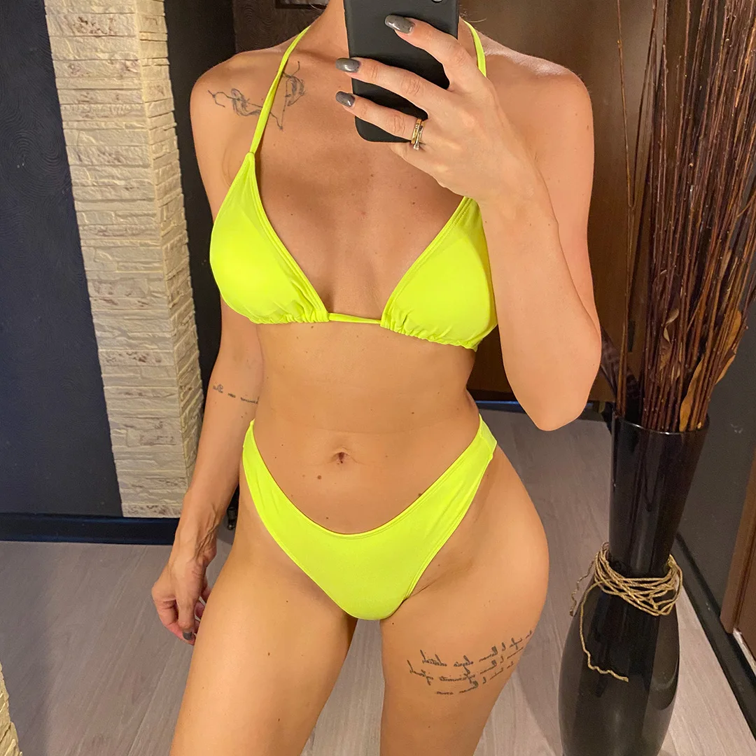 3-teiliges Halter-Bikini-Set für Damen, Badeanzug, dreiteiliges Bikini-Set mit Überwurf, Badebekleidung, Badeanzug für Damen, V3529SW – Detail 7