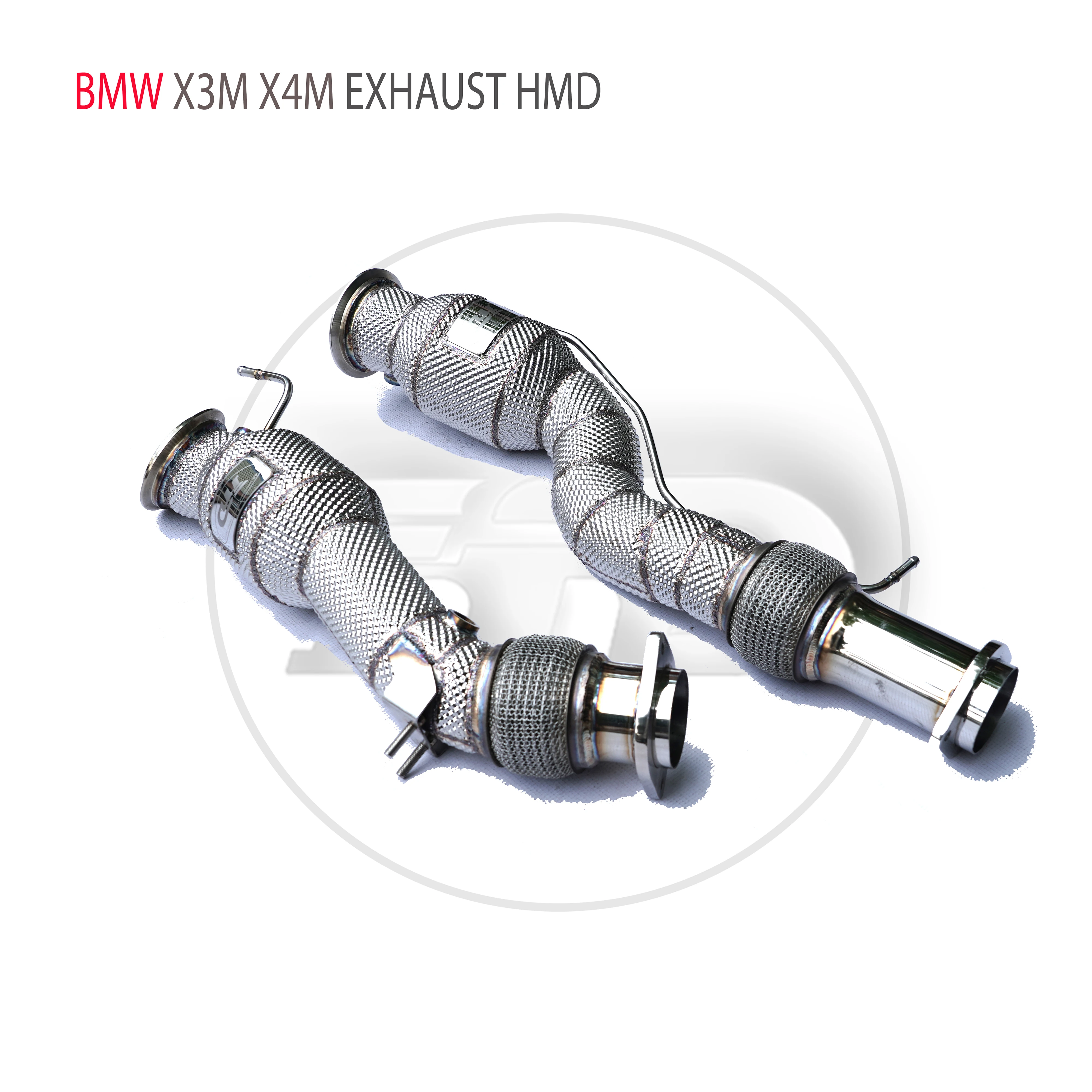 HMD Car Accessories Exhaust System High Flow Performance Downpipe for BMW X3M X4M With Catalytic Converter