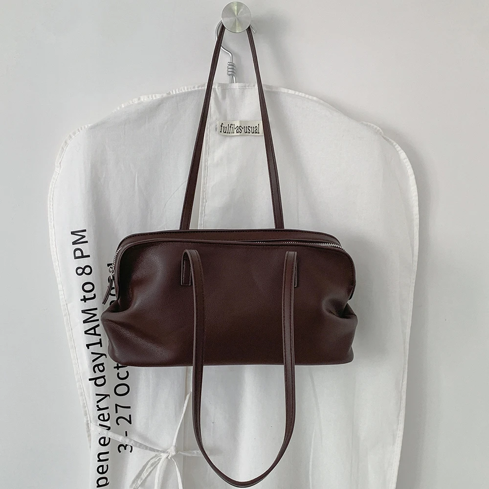 Casual Ruched Women Shoulder Bag NEW High Quality Boston Bags for Women Handbag Soft PU Leather Designer Bag Cloud Dumpling Bags