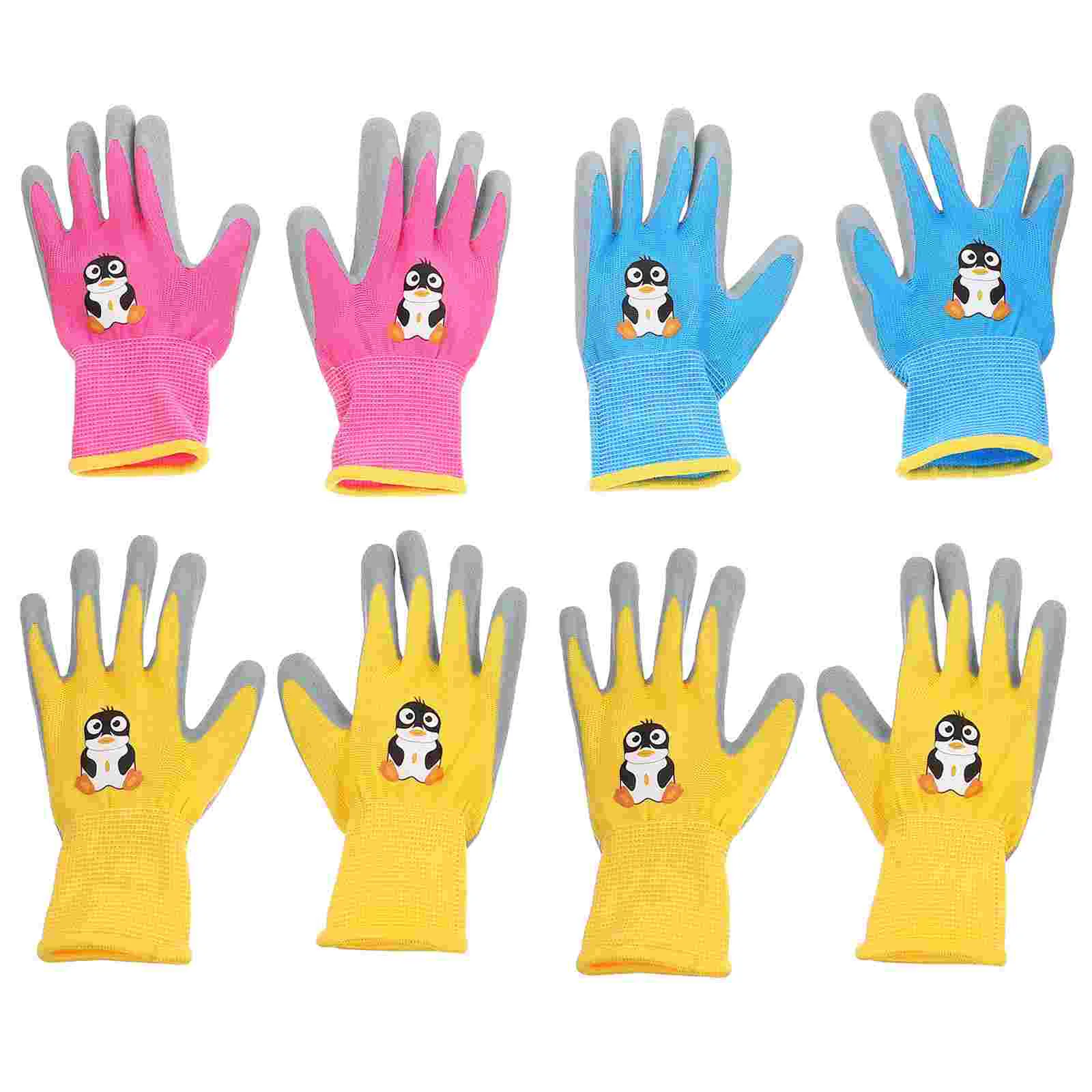 4 Pairs Apparel Gloves Children's Pruning for Garden Gardener Gifts Work Mittens