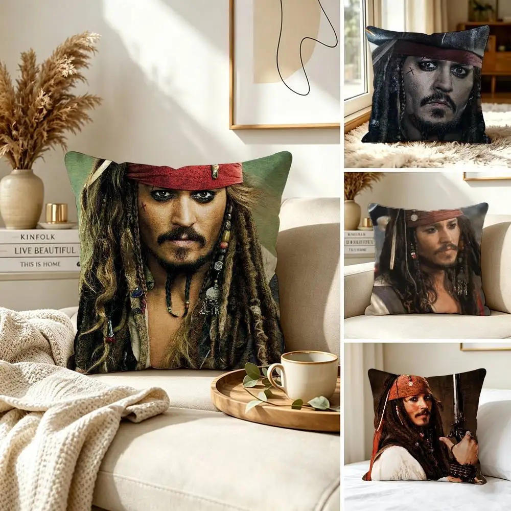 The Captain J-Jack S-Sparrow Pillow Case for Sofa Living Room Home office Decor Protective Cover