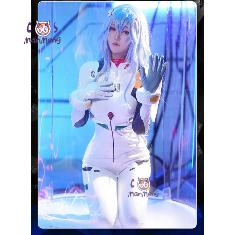 EVA Cosplay Ayanami Rei Anime EVA Carnival party costume sexy one-piece bodysuit headwear hand jewelry shoulder armor Woman set