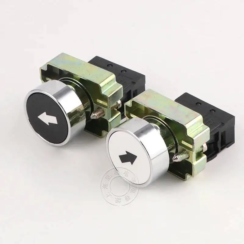 P240 символ мгновенный мини-переключатели 22 мм 10A 1NO Пуск смыва кнопочный переключатель черный/белый стрелы XB2-BA3341 3351