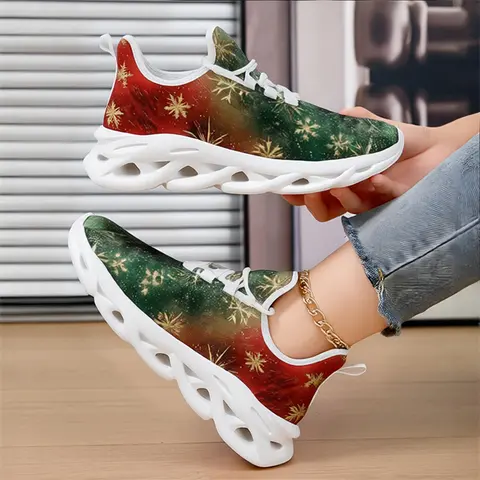 YRZL Men Women's Shoes Running Sports Shoes Christmas Shoes Flats Tennis Shoe Unisex Sneakers Woman Training Shoes Mens Sneakers