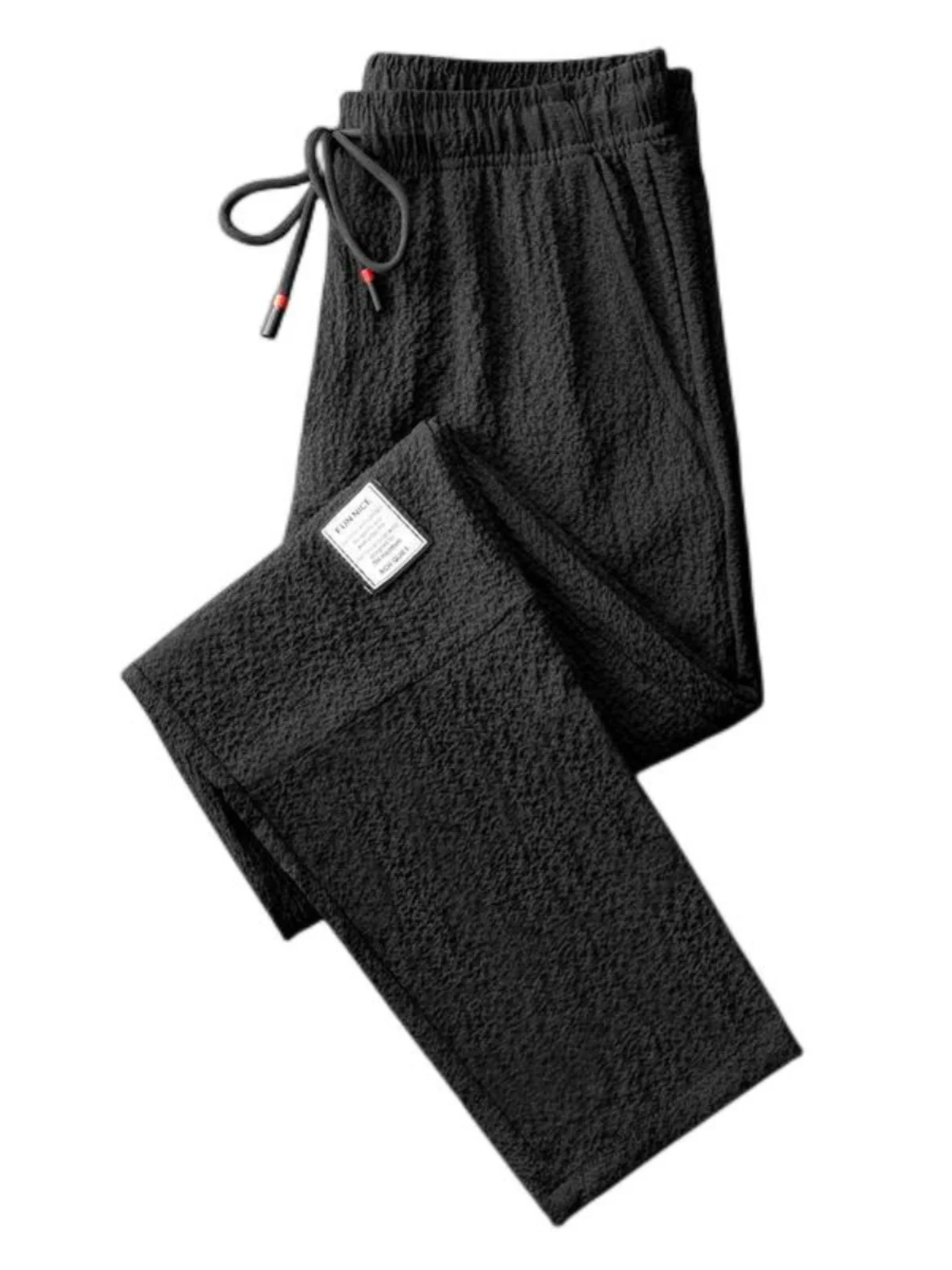 

Мужские летние тонкие прямые брюки из ледяного шелка, свободные эластичные спортивные повседневные брюки, модные, большие размеры, удобные, дышащие, прохладные ощущения