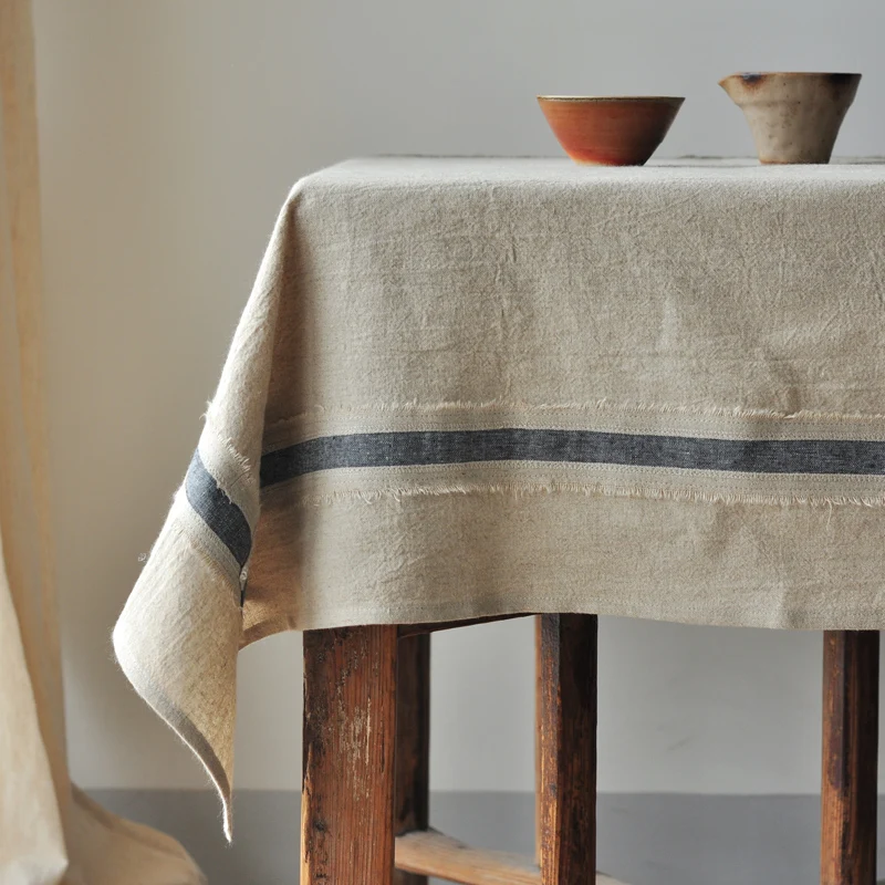 Dining table cloth, cotton and linen, high-end feeling, light luxury, Japanese Instagram, Nordic coffee table