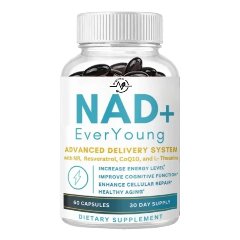 

500mg NAD+containing Nicotinamide Riboside, Resveratrol, Coenzyme Q10- Cellular Energy and Anti-aging Formula -60 Capsules