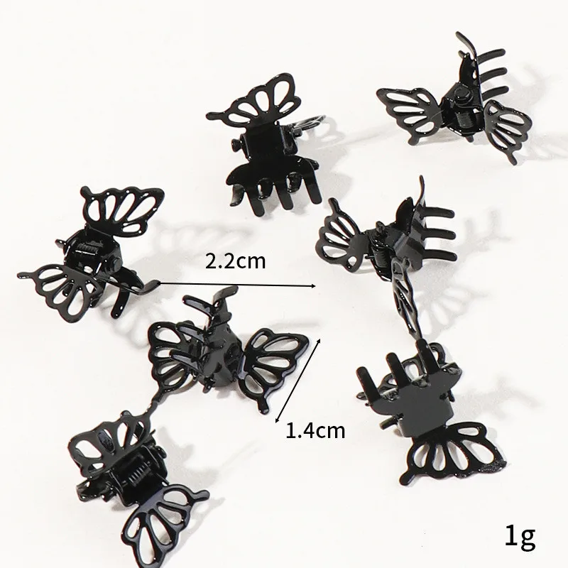 5pcs Mini Metal Butterfly Hair Clip Retro Bangs Fixed Clip Hair Grasping Fashion Mini Hairpin Grab Women Girls Hair Accessories