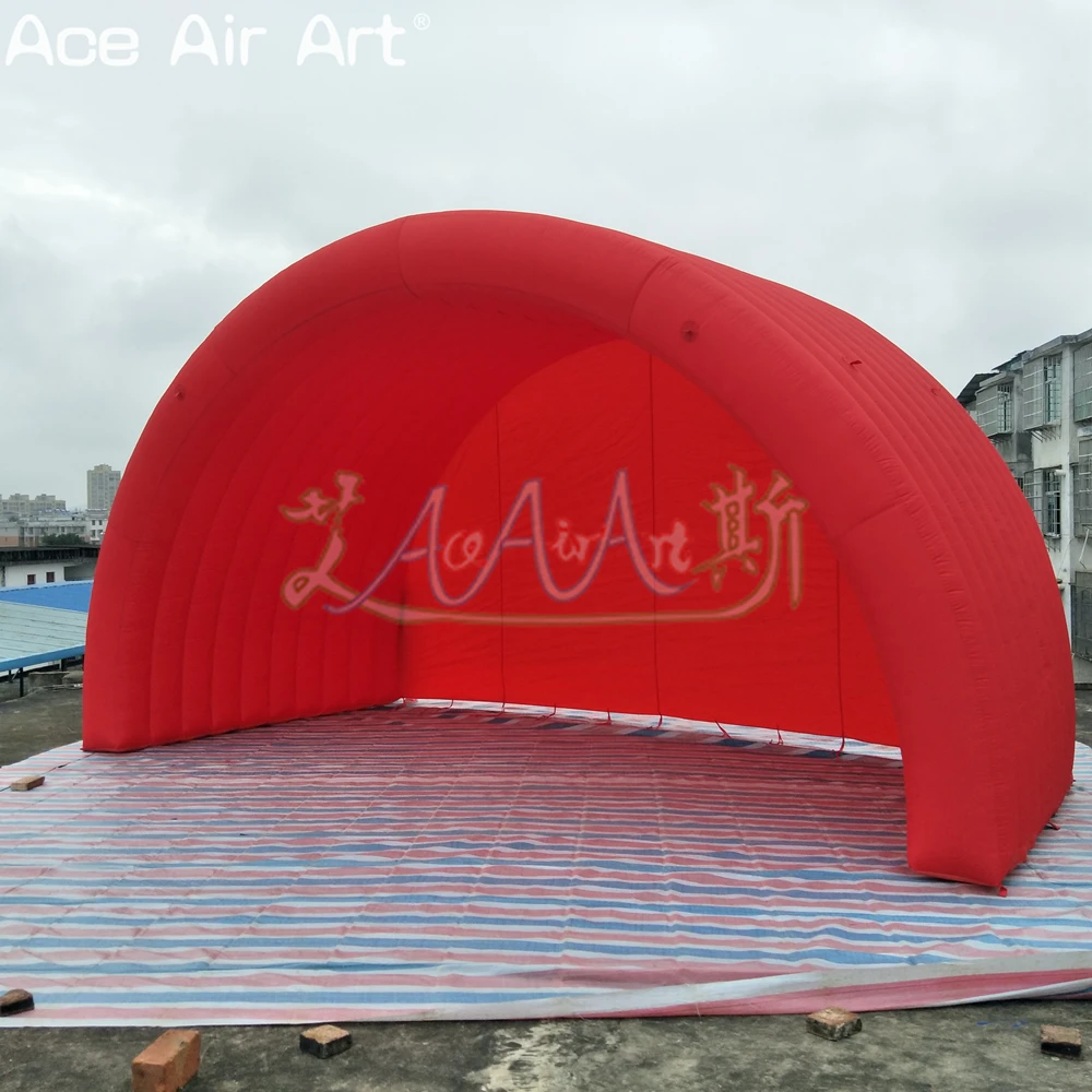 Wholesale Inflatable Red Stage Tent DJ Stage Background Inflatable Stage Tent for Party or Music Festival