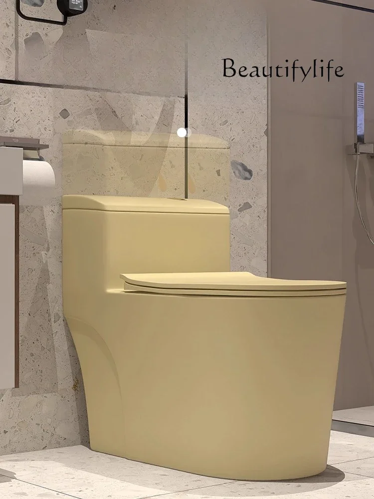 Khaki toilet siphon pump household color deodorant creative bathroom toilet