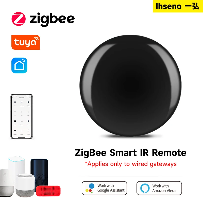 Zigbee/WiFi IR Remote Control Tuya Smart Home Remote Controller for TV DVD Air Conditioner AUD Works with Alexa Google Home