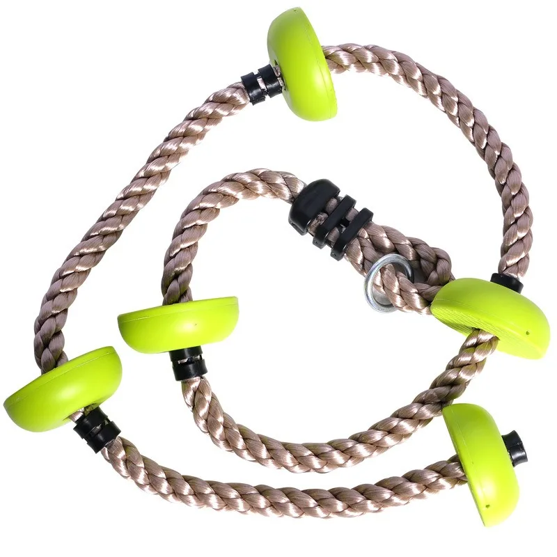 Crianças cordas de escalada disco balanço escalada corda de plástico crianças equipamentos playground ao ar livre balanço interior diversão brinquedos de fitness