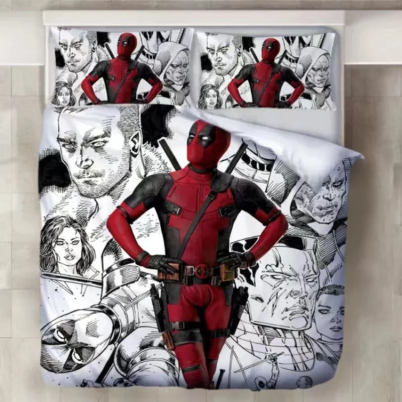 Bedding Sets Deadpool Australia /Europe/USA Full Queen King Size Quilt Duvet Cover Pillow Cases Man Women Kids Gift