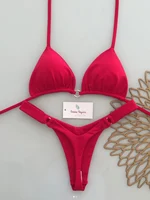 Microbikini con realce para mujer, traje de baño brasileño, conjunto de Bikini con Tanga, trajes de baño sexys, ropa de playa para mujer 2026