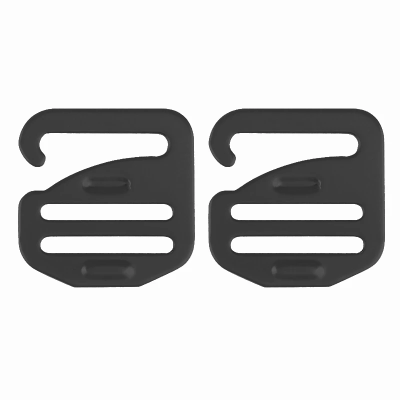 4PCS G Shape Buckle Titanium Alloy For Backpack Shoulder Bag Handbag Belt Fasteners Luggage Climbing Buckle Outdoor Webbing Clip