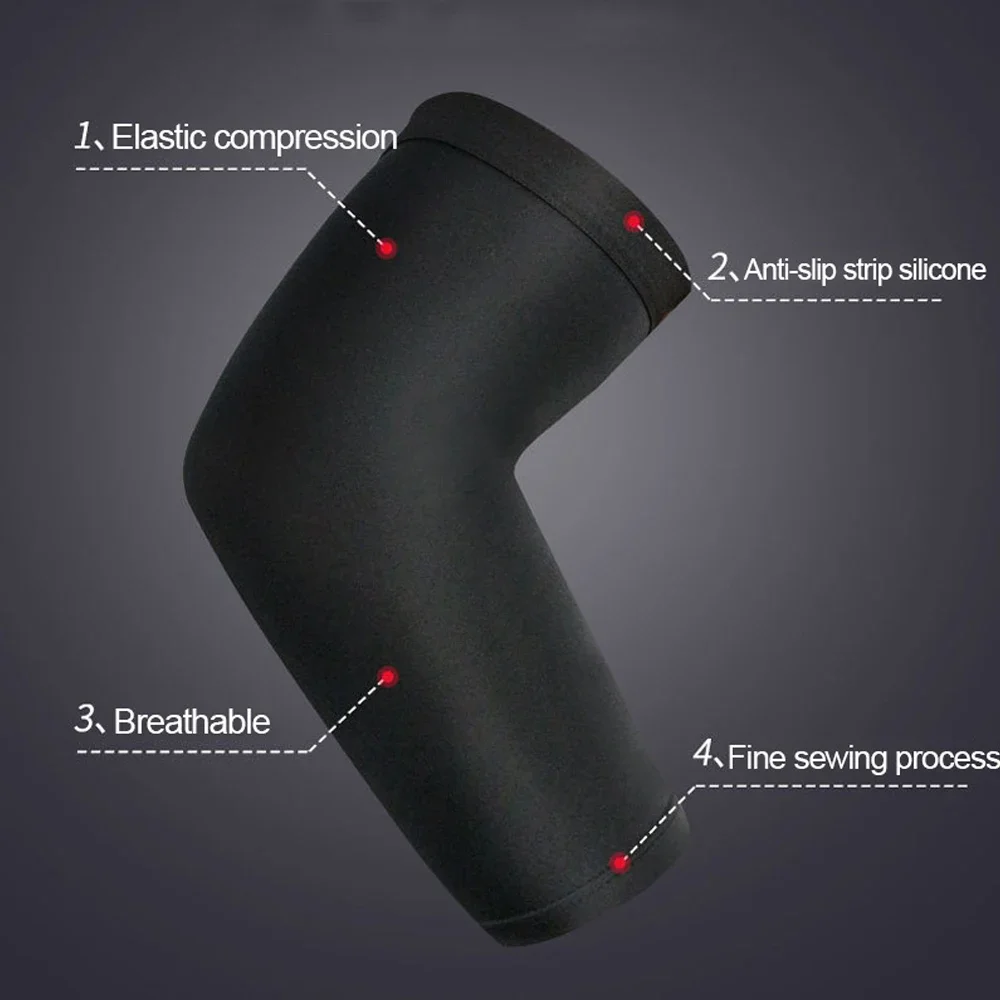 Breathable Compression Arm Sleeves Unisex & Comfortable for Outdoor Sports Gym Cycling Arm Cooling Sleeves with Anti-Slip Design