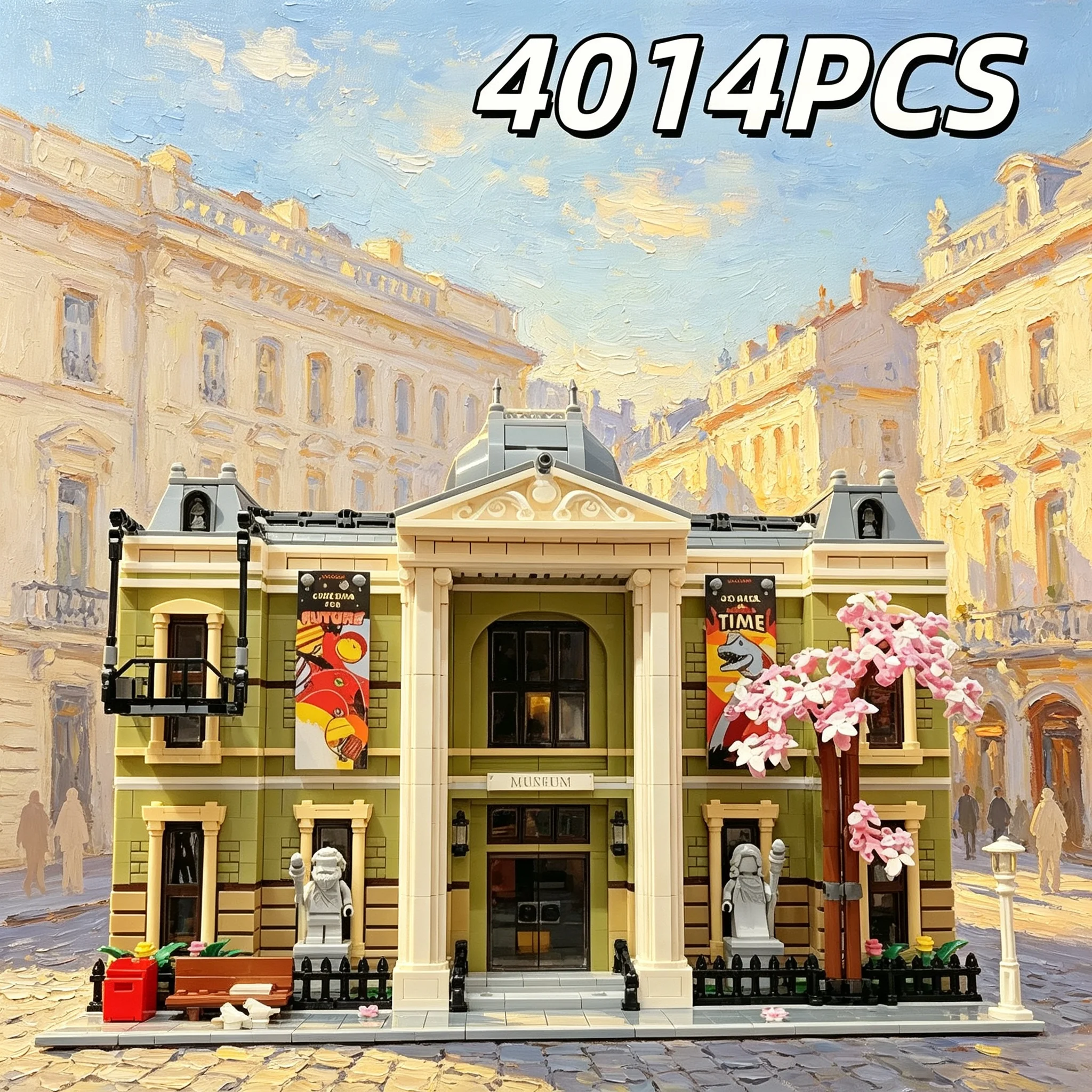 Moc Cocoa Aiai Desktop Decoration Difficult Architectural Model 2026 New Museum Assembly Museum Toy Creative Education Into Home