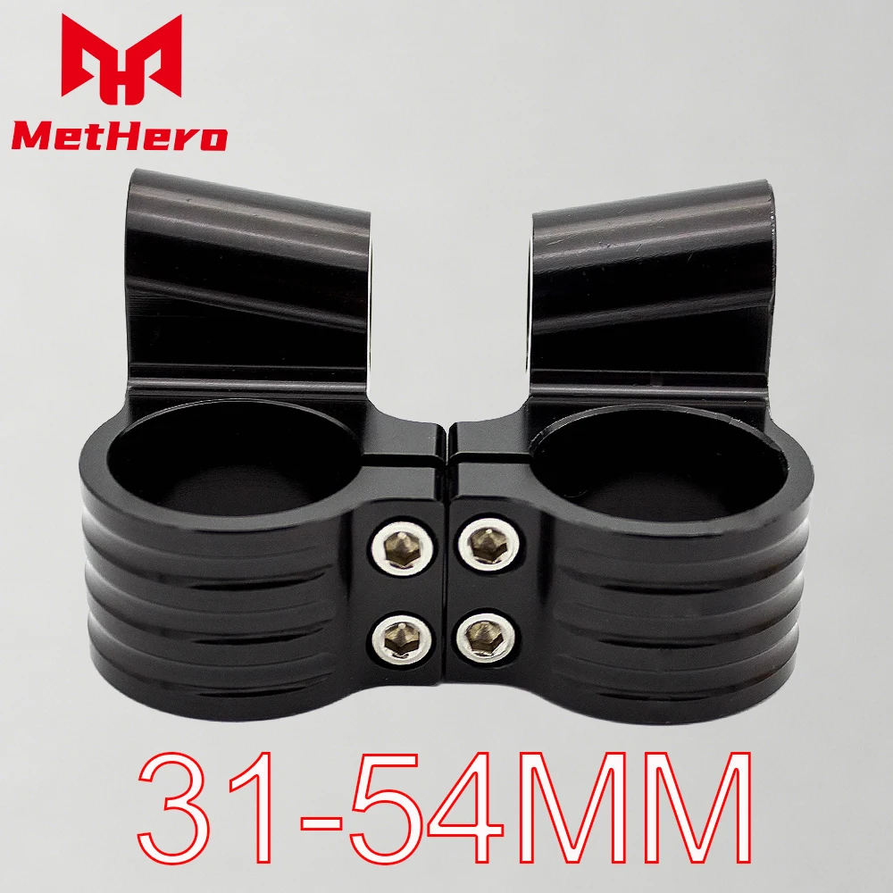 Adjustable Clip ons 7/8"Handlebar Clamp Black Motorcycle Rised Riser Clip on Head 31 33 35 36 37 41 43 45 46 48 50 51 52 53 54MM