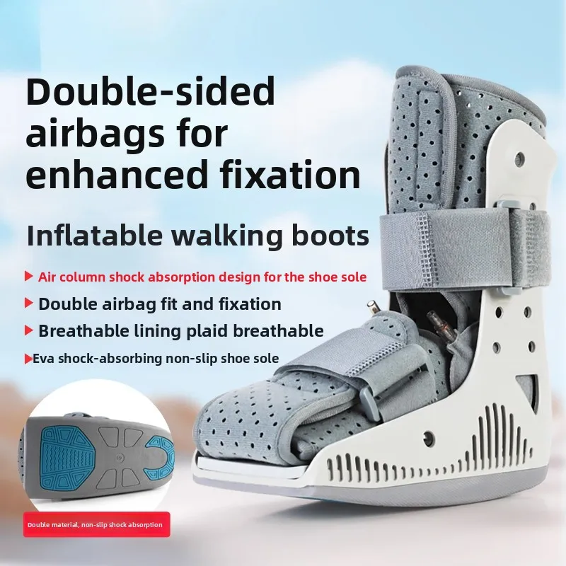 Inflatable Walking Protection Boot,Walker Fracture Boot Orthopaedic Boot for Sprained, Air Walker Brace for Broken Foot Achilles