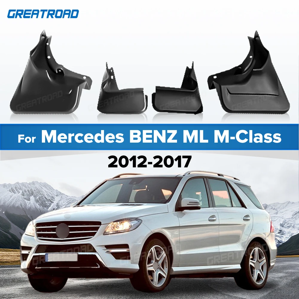 For Mercedes BENZ ML M-CLASS W166 ML300 ML400 ML350 2012-2017 Fender Mudflaps Splash Guards Mudguards Mud Flaps car Accessories
