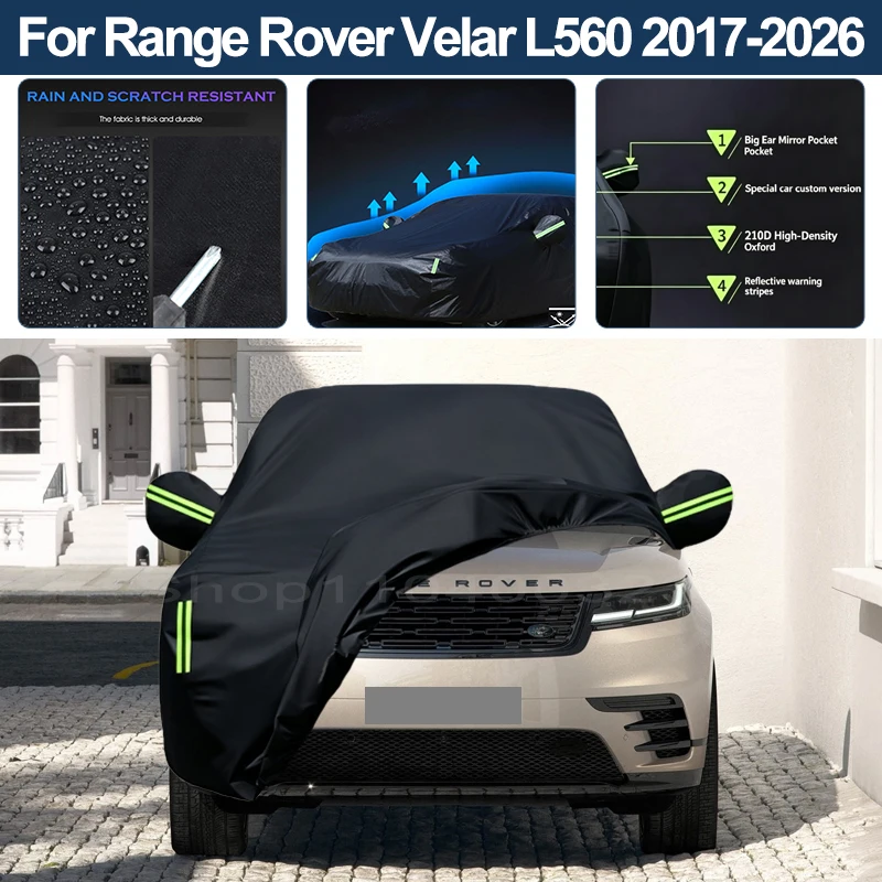 Auto Exterior Sun-Snow Protective Car Cover For Land Rover Range Rover Velar L560 Waterproof Dustproof Anti-UV Outdoor Cover