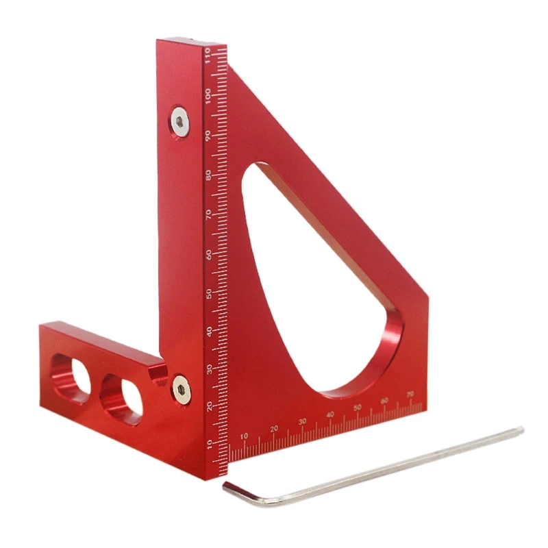 for Triangle Ruler Red for Triangle Ruler High Aluminum Alloy for Triangle Ruler Layout Measuring Tool for TOP ones