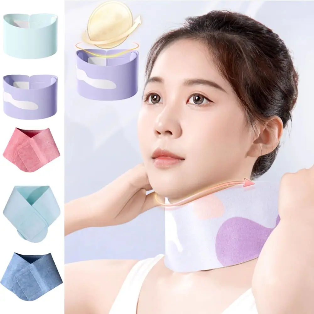 

Comfortable Adjustable Neck Beauty Wrap Anti Wrinkle Leak Proof Neck Skincare Tools Washable Gel Neck Mask Holder Travel