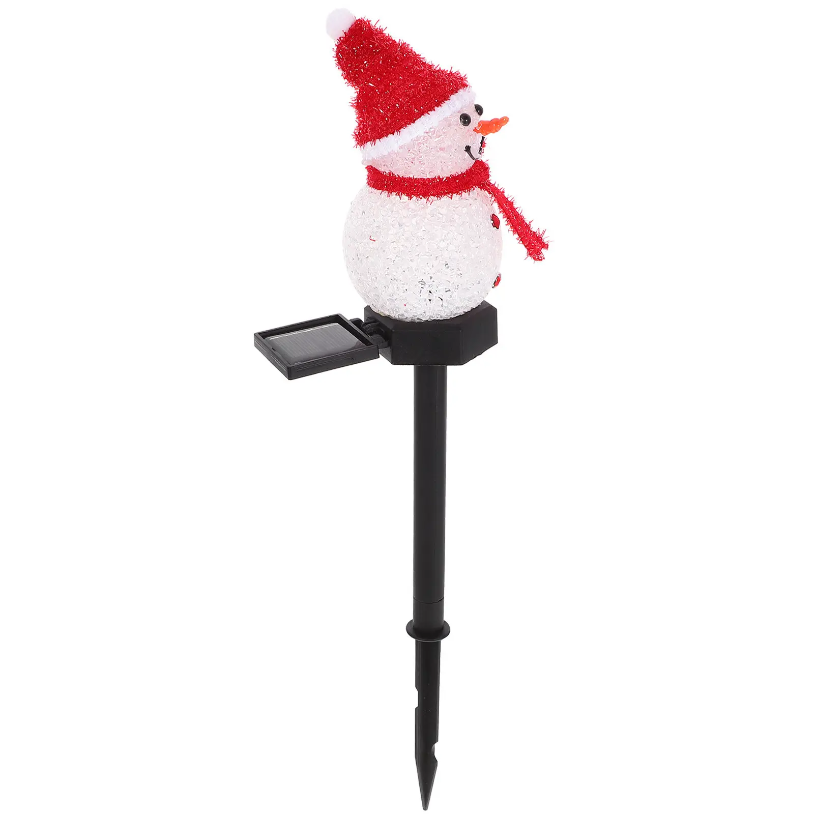 

1 шт. Солнечный светодиодный светильник-снеговик для сада, водонепроницаемый, для улицы, двора, дорожек, патио, ландшафтного освещения, декоративная лампа
