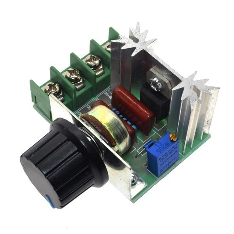 1Pc High Quality 2000W AC 220V SCR Electronic Voltage Regulator Module Speed Control Controller