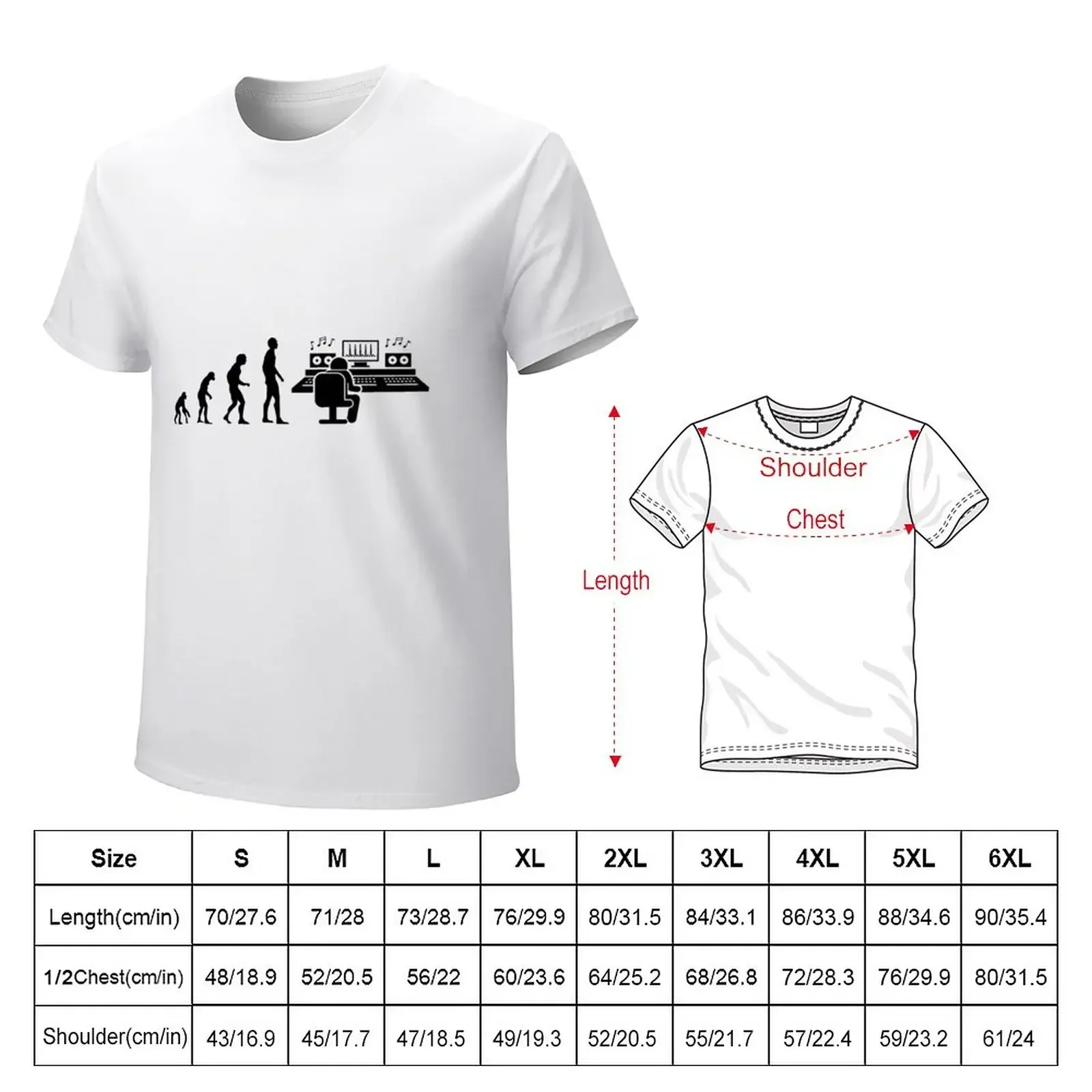 Music Producer Human Evolution T-Shirt cotton graphic tees plus size clothes tops new edition tshirts for men