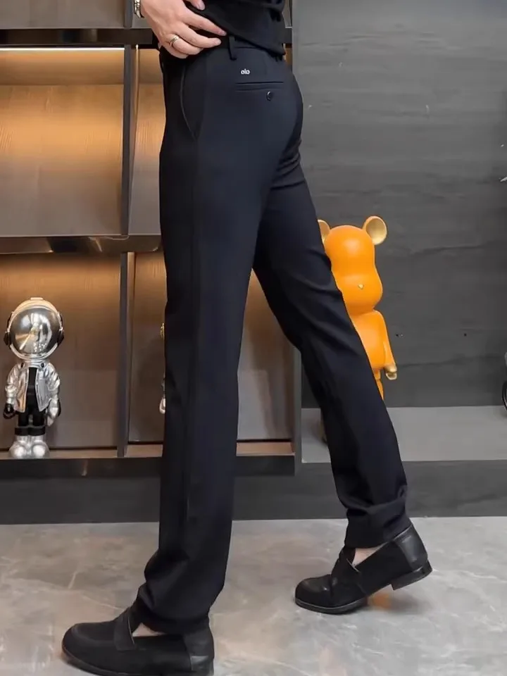 

Faionable Casual Pants for Men New Arrival Busin Sle Versatile High-End Cool Urban Faion Straight Leg Anti-Bacterial