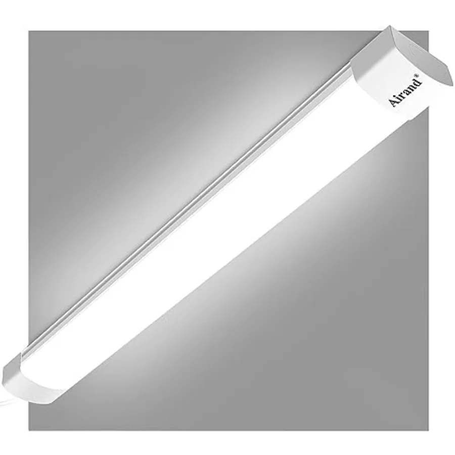 

Светодиодные светильники для гаража, 4 фута, с вилкой, соединяемые, 5000K, для подсветки под шкафами, 3600 лм, для потолка и других поверхностей