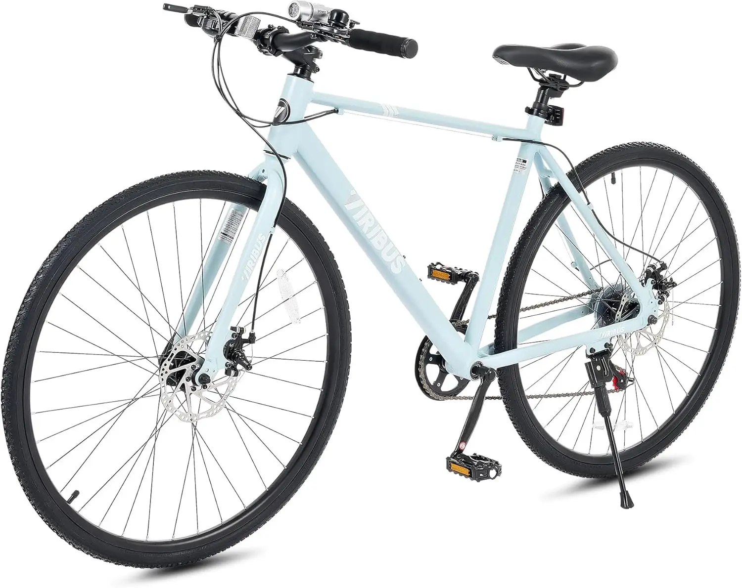 Hybrid Bikes, 28 inch Road Bike with Lightweight Aluminum Frame, 700C Hybrid Bicycle 7 Speed, Bicycles for Men Women Vintage