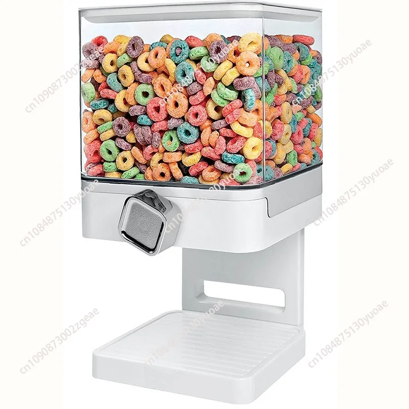 3.7L Grain Dispenser Tank Cereal Machine Food Cans Storage Box Dried Fruit Snack Can Container Home Kitchen Storage Jars Tools