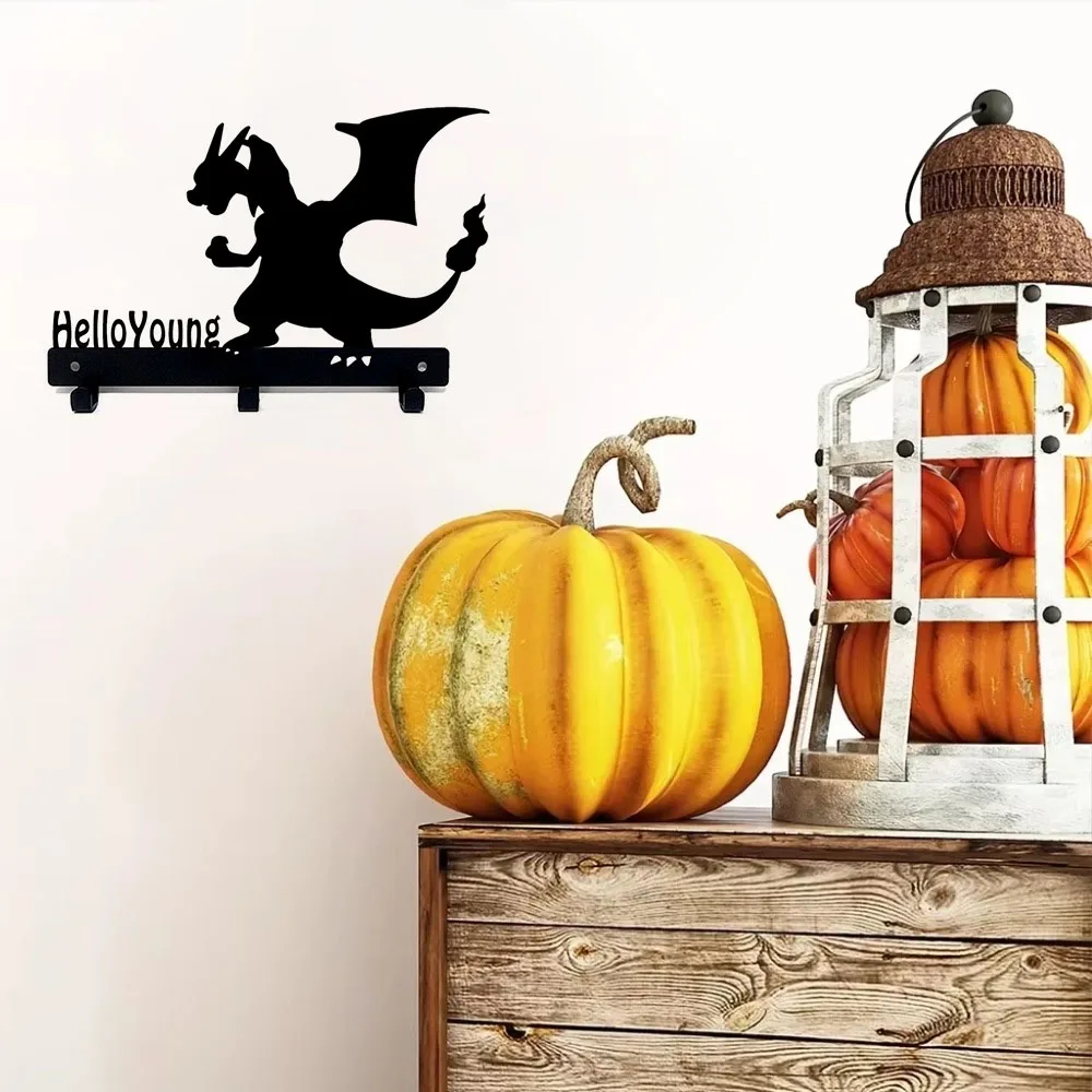 

Alluring Mighty Fire Dragon Wall Mount Storage Rack – A Appealing Iron Art Towel Rack and Key Holder