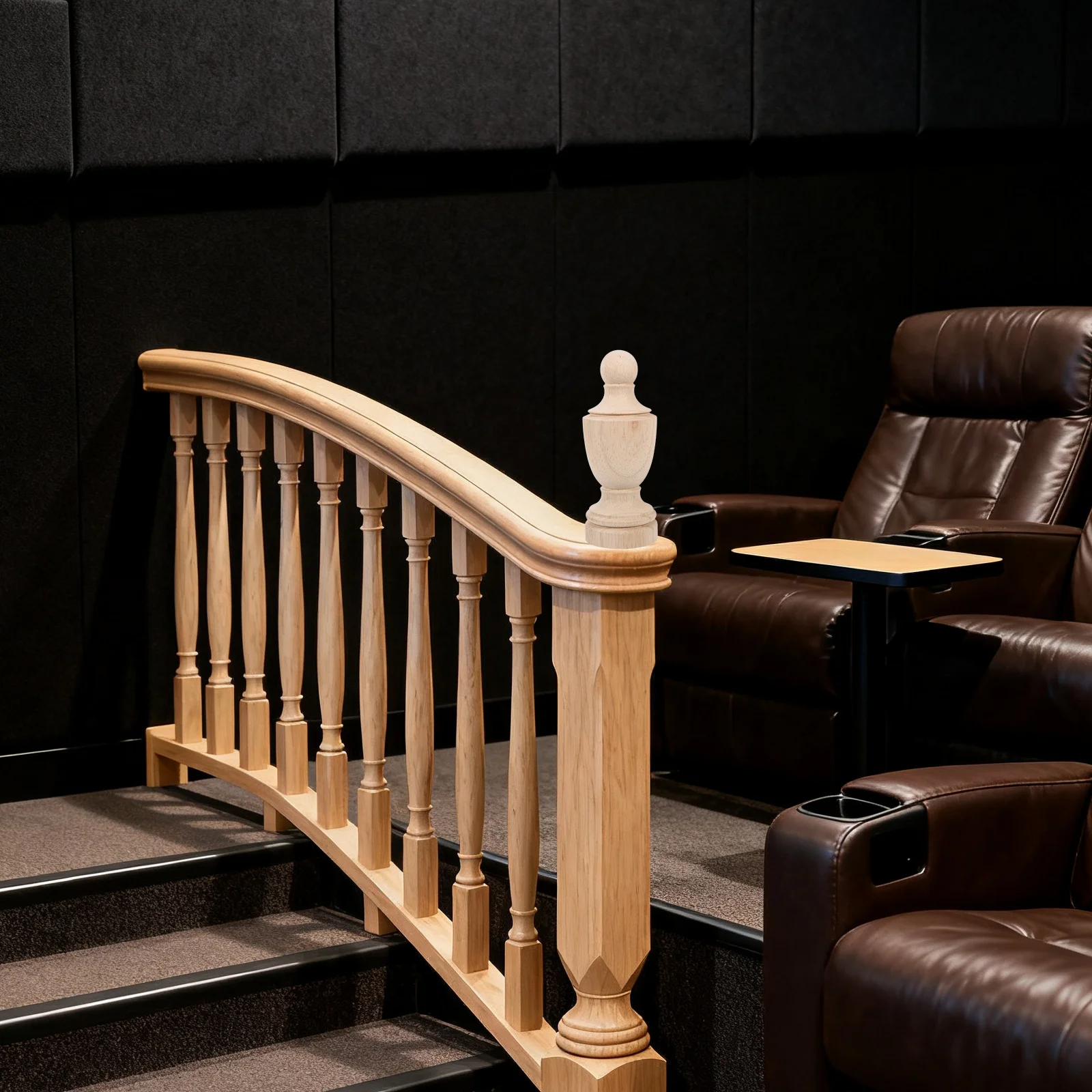 

Unfinished Wood Finial Ornament French Style Decorative Column Topper for Bed Post Staircase Curtain Rod Cabinet DIY Craft Home