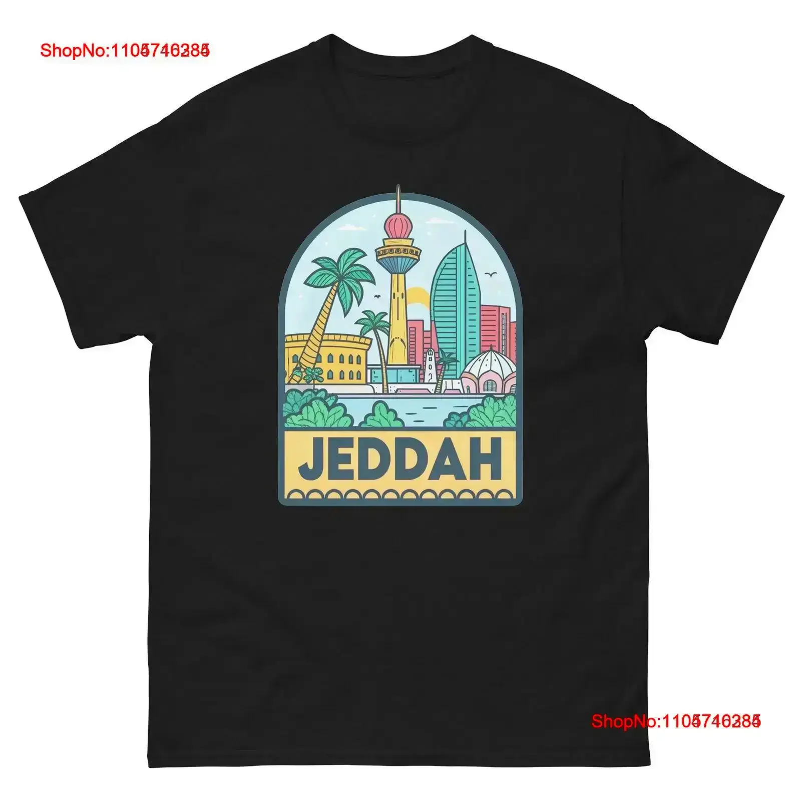 Jeddah World Travel Urban Area City T Shirt vintage Washed designer clothes Slightly Casual Stretched Stylish streetwear