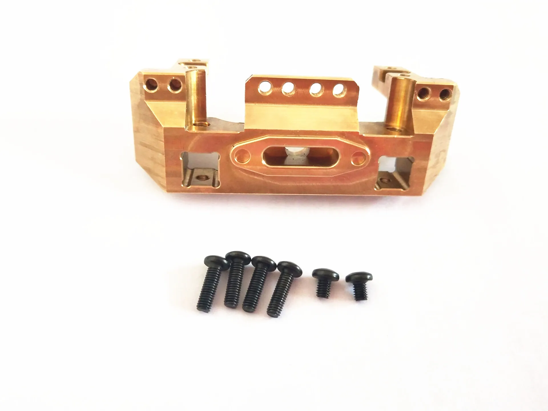 Brass Bracket GRC TRX4 G2 Multifunctional Servo Front Copper Bracket with Built-in Servo Winch Bracket # GAX0031D