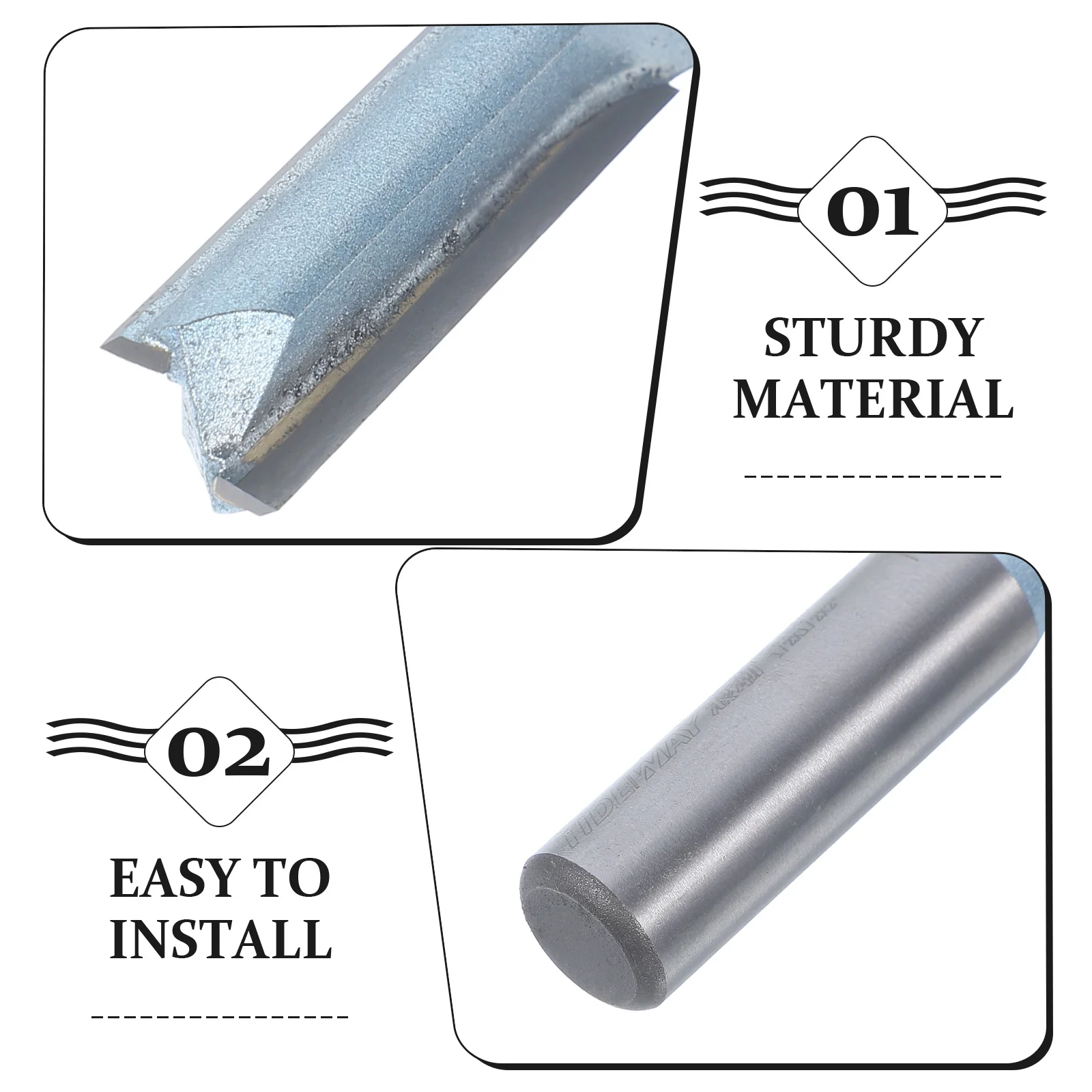 

Double Flute Straight Router Bit High Strength Milling Bit for Creating Grooves Wood Plywood Router Bits Woodworking