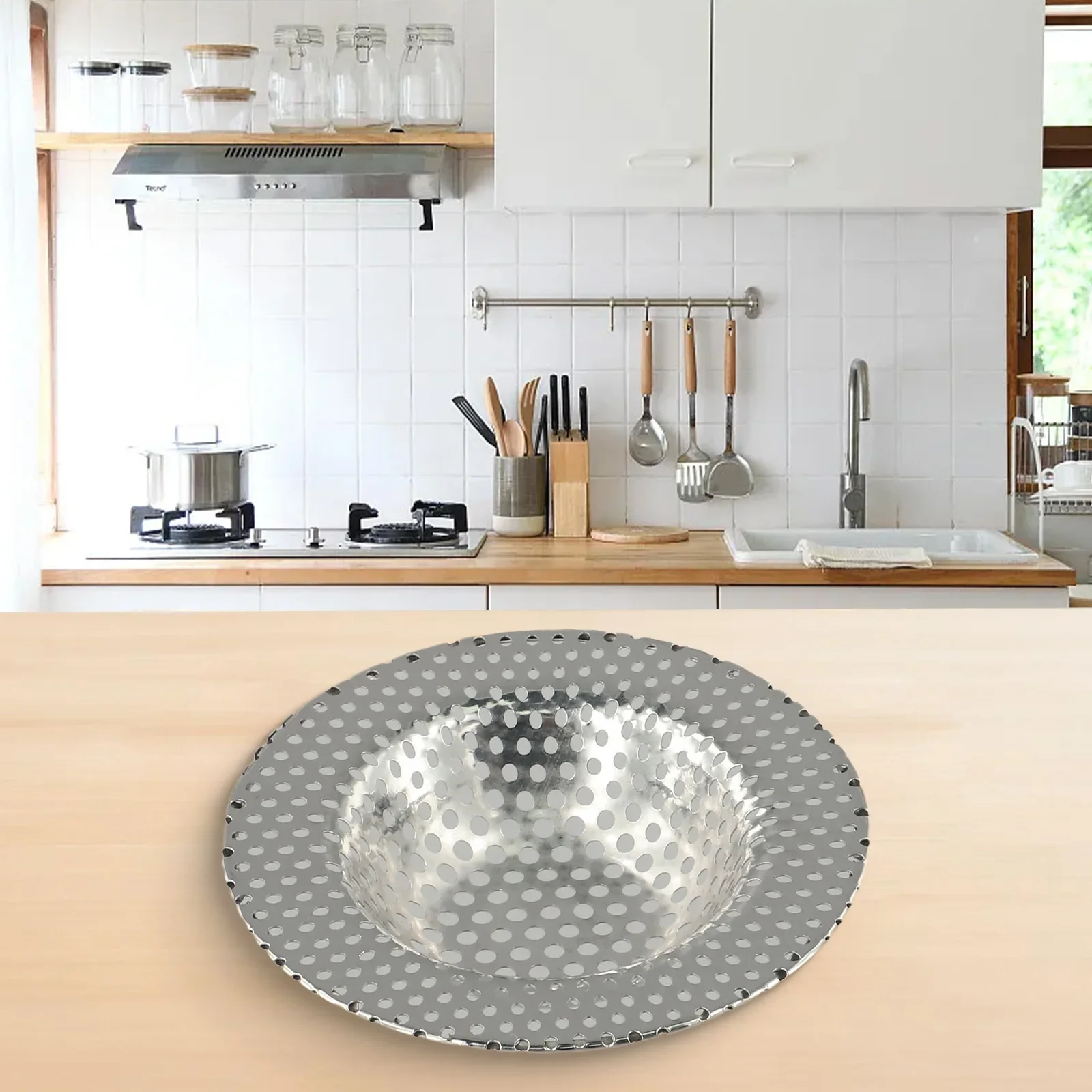 Stainless Steel Sink Filter Strainer And Anti Blocking, Prevents Bad Smelling Plumbing, Perfect For Kitchen And Bathroom