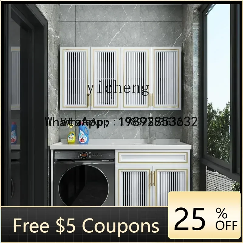 AB  Alumimum Washing Machine Cabinet Combination Balcony Wall Cupboard Drum Washing Machine Companion