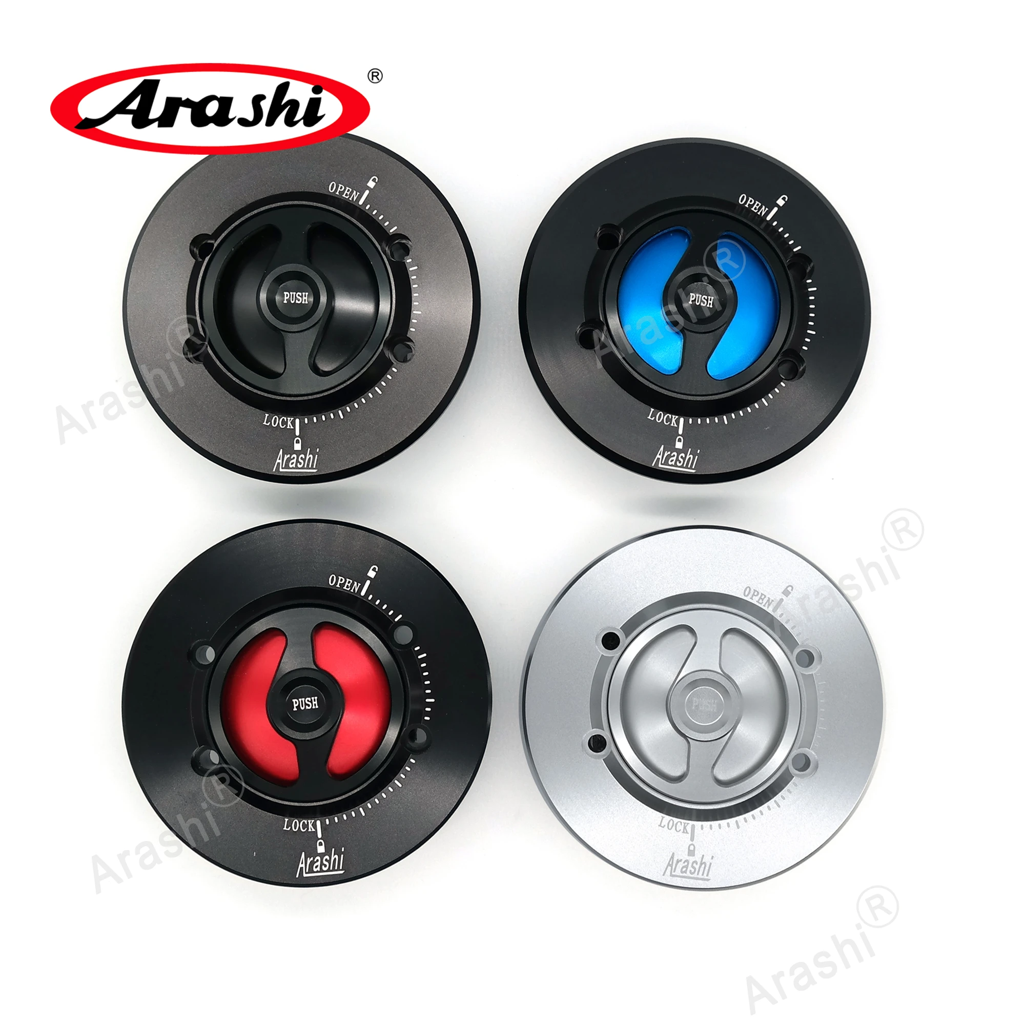 104.5mm CNC Keyless Fuel Tank Cap Cover Protector For BMW R nine t 2014-2021 / F800GS / F800S 2006-2014 / S1000RR / F750GS