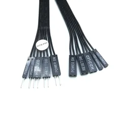 Scheda madre HDD LED + LED - Reset Power SW Cable Start Switch Dupont maschio a femmina cavo Jumper i/o