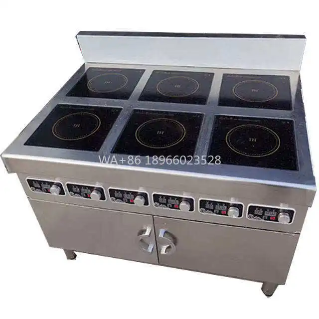

Multi Function Six Head Vertical Stove Multi Head Commercial Induction Cooker 3500W Desktop 4-head Casserole